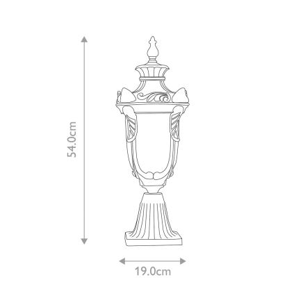 Elstead - Venkovní lampa PHILADELPHIA 1xE27/60W/230V IP44 bronzová